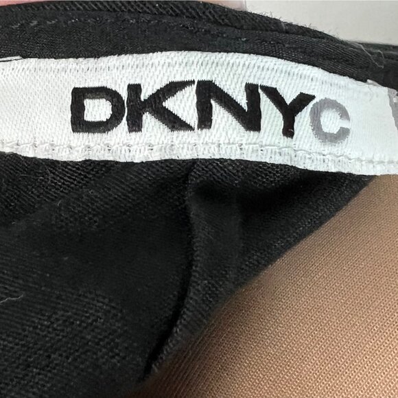 DKNYC Embroidered Geometric Print Dress Size 4 Black White Linen Blend Sheath - Picture 8 of 10